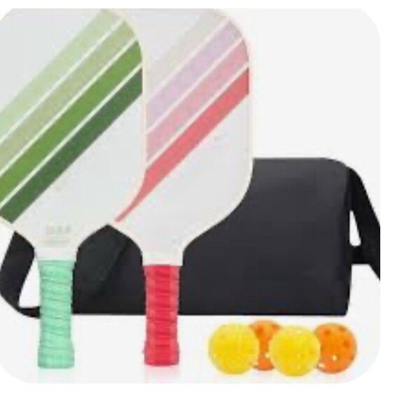 Glarollirace Two Pickleball/Paddle Rackets Four Balls &  Bag Set USA Approved - Picture 7 of 7